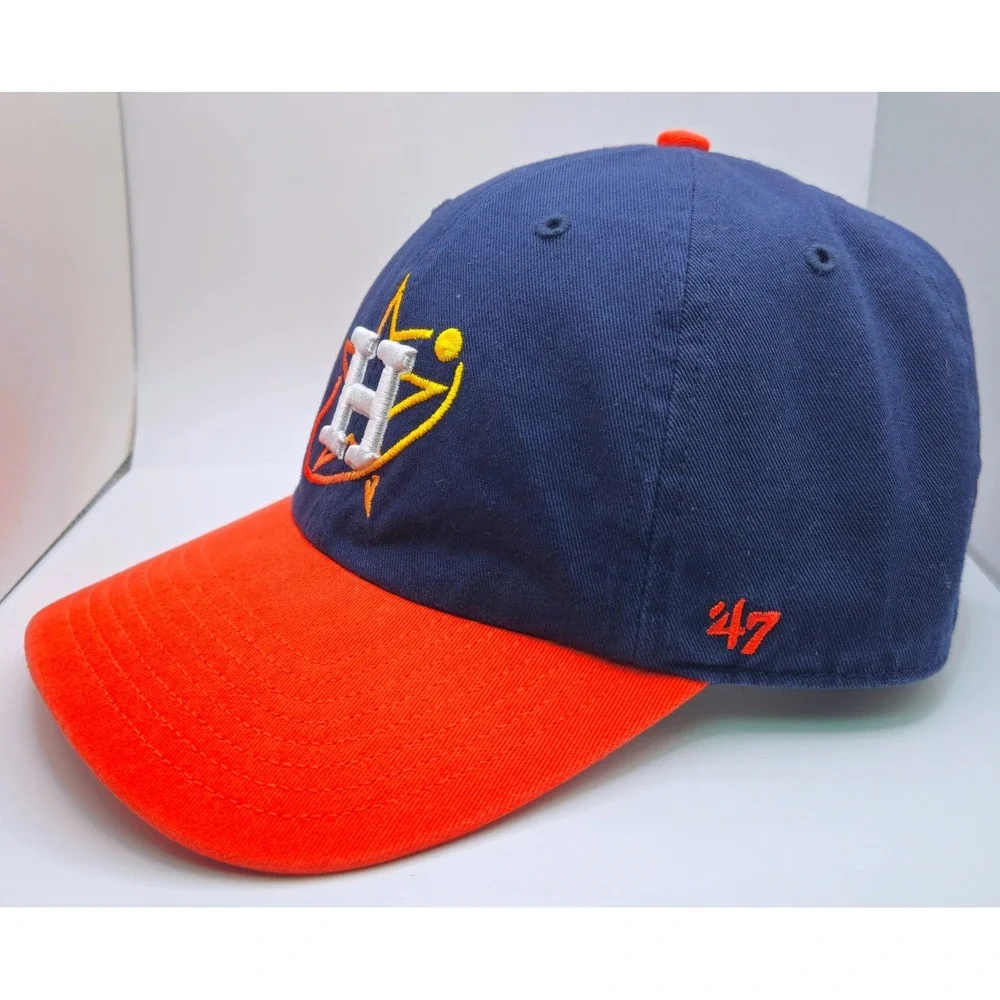47 Brand Houston Astros MLB Baseball Cap Navy Orange Adjustable Hat OSFA